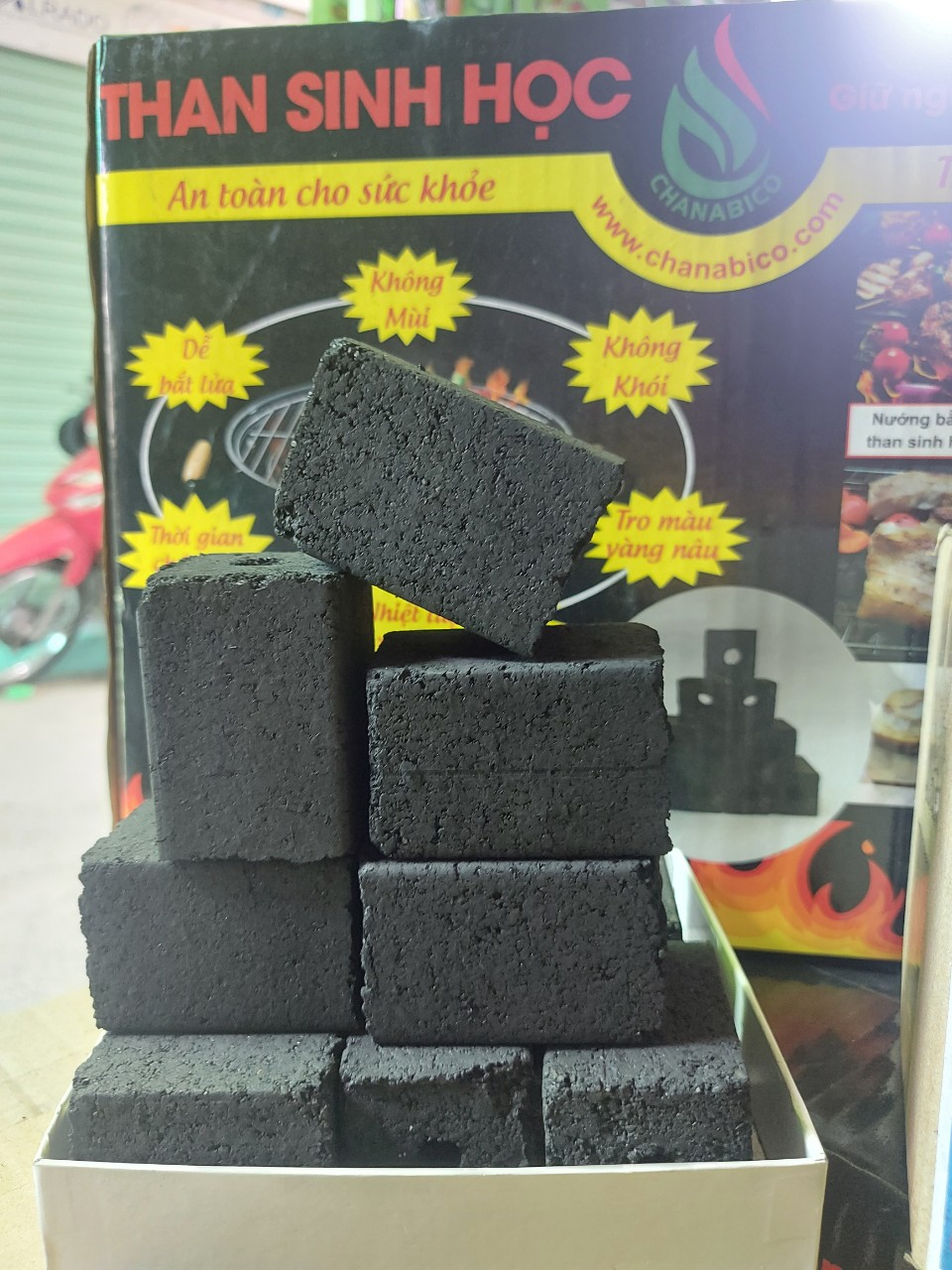 Than nướng bbq Chanabico than sinh học